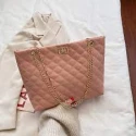 Tote Bags for Women PU Leather Diamond Lattice Handbag Personality Large Capacity Underarm Shoulder Bag Designer Bag