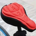 Mountain Bike Cycling Thickened Extra Comfort Ultra Soft Silicone 3D Gel Pad Cushion Cover Bicycle Saddle Seat 4 Colors cycle seat cover foam