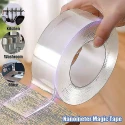 Nano tape (Double sided Washable silicon Transparent tape) Transparent Traceless Waterproof tape PMP