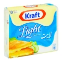 Kraft Light Cheese Slices 200g 10-Pack