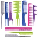Pack of 10 Professional Hairdressing Combs For Women And Men