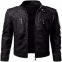 T11 - Men faux Leather jacket