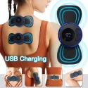 Portable Mini Electric Neck Massager EMS Massage Patch for Muscle Pain Relief Electric Muscle Stimulation Improve Blood Circulation Relieve Pain