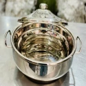 HOTPOT WITH LOCKING LID FOR ROTI BARBQUE RICE AND BREAD ROTI BOX FOOD WARMER STAINLESS STEEL