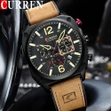 CURREN Leather Straps Chronograph Wrist watch For Men