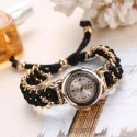 Analog Watches For Girls Luxury Stylish Girls Analog Handmade Braided Bracelet Watch