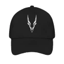 Markhor Cap Stylish logo Hat Black Premium Quality