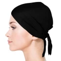 Hijab Plain Black Hijab Cap For Girls  Women