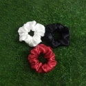 Scrunchies for Girls Hair High Quality Silk Pack of 3