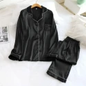 Code Plain Silk Night Suit For Women Girls