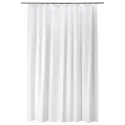 Shower Curtain White 180 x 200 cm - Waterproof Curtain