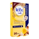 Veet Oriental Face Wax Strips Sunflower & Almond Oil All Skin Types 20 Pack