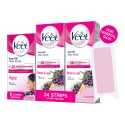 Veet Easy Gelwax Shea Butter & Acai Berries Scent Normal Skin Wax Strips 2 Pack