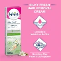 Veet Silky Fresh Shea Butter & Lily Hair Removal Cream Full Arms Dry Skin 50g